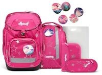 ergobag Schulrucksack Pack (6tlg., inkl. Sportrucksack, Schlamperrolle,