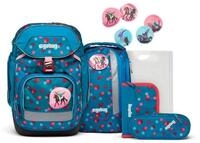 ergobag Schulrucksack Pack (6tlg., inkl. Sportrucksack, Schlamperrolle,