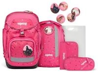 ergobag Schulrucksack Pack (6tlg., inkl. Sportrucksack, Schlamperrolle,