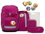 ergobag Schulrucksack Pack (6tlg., inkl. Sportrucksack, Schlamperrolle,