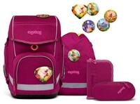ergobag Schulranzen Cubo (5tlg., inkl. Schlamperrolle, Sportbeutel, Federm&auml;ppchen,