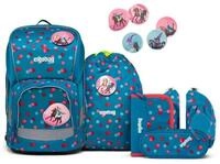 ergobag Schulranzen Wide (6tlg., Schulranzen, Sportbeutel, Schlamperrolle,