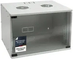 HMF Serverschrank Netzwerkschrank, Serverschrank 19 Zoll, 7 HE, 400 mm Tiefe,