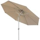paramondo Sonnenschirm interpara Sonnenschirm, 3,5 m, rund, creme, Gestell: silber,