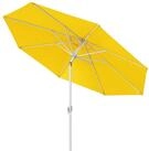 paramondo Sonnenschirm interpara Sonnenschirm, 3,5 m, rund, gelb, Gestell: wei&szlig;,