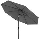 paramondo Sonnenschirm interpara Sonnenschirm, 3,5 m, rund, grau, Gestell: anthrazit,