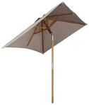 Sekey Sonnenschirm 200 x 150cm Holz Sonnenschirm Rechteckig Gartenschirm, UV...