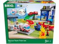 BRIO® Spielzeugeisenbahn-Erweiterung BRIO® WORLD, Polizei und Feuerwehr Set...