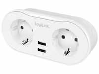 LogiLink Smart Home Wi-Fi Smart Plug Stromstecker 2-fach (CEE7/3) Smarte