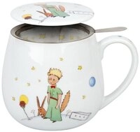 K&ouml;nitz Becher Le Petit Prince Secret mit Sieb und Deckel 420 ml, Porzellan bunt