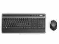 Hama Multimedia-Funktastatur-/Maus-Set KMW-600 Schwarz/Anthrazit Tastatur- und