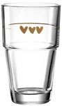 LEONARDO Glas SOLO, Latte-Macchiatoglas, Braun, 410 ml, Glas, Sp&uuml;lmaschinengeeignet