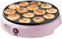 bestron Poffertjes-Maker APFM700, 800 W, 14 Mini-Pfannkuchen mit Antihaftbeschichtung