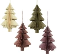 Kaemingk Christbaumschmuck Kaemingk Weihnachtsh&auml;nger Baum aus Papier 15 cm