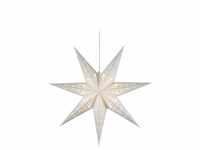 STAR TRADING Hängedekoration Star Papierstern Lace", 7 zackig, Papier, Weiß,...