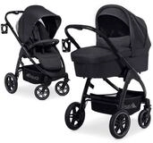 Hauck Kombi-Kinderwagen Saturn R Duoset - Melange Black, 2in1 Kinderwagen Buggy Set