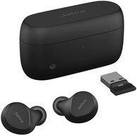 Jabra Evolve2 Buds wireless In-Ear-Kopfh&ouml;rer (Bluetooth, ANC, USB-A, mit MS...