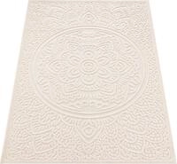 Paco Home Teppich Cotton 232, rechteckig, H&ouml;he: 6 mm, Uni Farben, Hoch-Tief Effekt,
