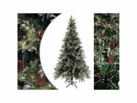 vidaXL Christmas Tree With LED and Pine Cones 225cm