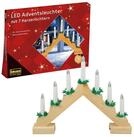 Idena Adventsleuchter Idena 8582092 - LED Adventsleuchter mit 7 LED...
