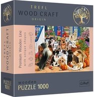 Trefl Puzzle Hundefreundschaft 1000 Teile Holz Puzzle, 1000 Puzzleteile, Made in