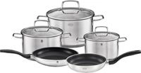 R&Ouml;SLE Topf-Set Basic Line, Edelstahl 18/10 (Set, 5-tlg., 1 Kochtopf &Oslash; 16/20/24 cm,