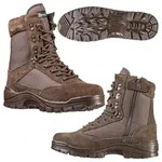 Mil-Tec Army Tactical Boot mit Zipper Stiefel braun 42 EU