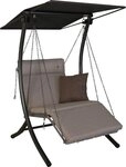 Angerer Freizeitm&ouml;bel Hollywoodschaukel Luxus Smart sand, 1-Sitzer, Bettfunktion,
