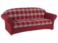 Max Winzer® 2,5-Sitzer Corona Sofa 2,5-Sitzer rot Flachgewebe, 1 Stück, Made...
