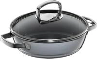 WMF Schmorpfanne Fusiontec Mineral Schmorpfanne mit Glasdeckel, 24 cm, Platinum,