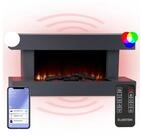 Klarstein Elektrokamin Studio Light & Fire, elektrischer Kamin mit Heizfunktion