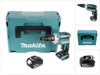 Makita Akku-Trockenbauschrauber DFS 251 T1J 18 V Brushless + 1x Akku 5,0 Ah +...