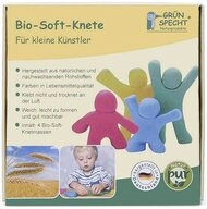GR&Uuml;NSPECHT Knete Bio-Soft-Knete - gelb, rot, blau, gr&uuml;n 4x120g
