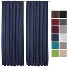 Beautissu Vorhang 2er Set Thermovorhang Gardine Blau Amelie TK, 140x245cm,...