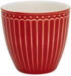 Greengate Becher Alice Mini Latte Cup red 0,1 l, Steingut