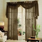Gardinenbox Gardine (3 St), Schlaufen, transparent, Voile, Voile komplett Gardinen