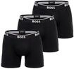 Boxershorts BOSS "Boxershort BoxerBr 3P Power 3er Pack", Herren, Gr. L, schwarz,