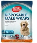Simple Solution Hundewindel Einwegwindeln f&uuml;r R&uuml;den L Taillenumfang: 46-68 cm