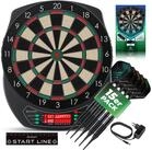 KESSER Dartscheibe, elektronisch, Profi Dart Set, E Dartboard mit 15 Dartpfeilen &