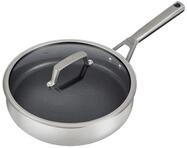 NINJA Bratpfanne C60126EU ZEROSTICK Sauteuse 26 cm, Edelstahl, Antihaftbeschichtung,