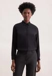 Hemdbluse SEIDENSTICKER, Damen, Gr. S (36), schwarz, 100% Viskose, unifarben, regular