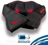 Axion Nacken-Massageger&auml;t kabellos mit W&auml;rmefunktion, Shiatsu-Massageger&auml;t,