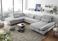 ED EXCITING DESIGN Wohnlandschaft Melfi, mit Schlaffunktion, Bettkasten,