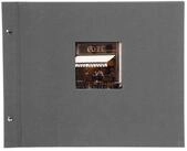 Goldbuch Fotoalbum 28525 Bella Vista 39x31cm grau schwarze Seiten