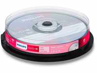 Philips DVD-Rohling 10 Philips Rohlinge DVD-R 4,7GB 16x Spindel