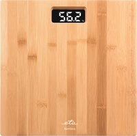 eta Personenwaage BAMBOO, Standfl&auml;che aus Bambus, LCD, bis 180 kg