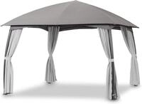 Leco Pavillon Milena mit 4 Seitenteilen 3,3x3,3 m Gartenpavillon Pavillion,