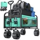 KESSER Bollerwagen, Bollerwagen faltbar Breite Reifen Handwagen Transportkarre