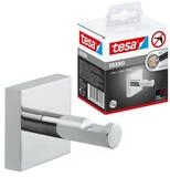 tesa Klebehaken EKKRO Bademantelhaken Chrom, Badezimmer, (Packung, EKKRO),
