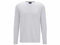 BOSS Langarmshirt Mix&Match LS-Shirt R mit gesticktem Logo auf der Brust